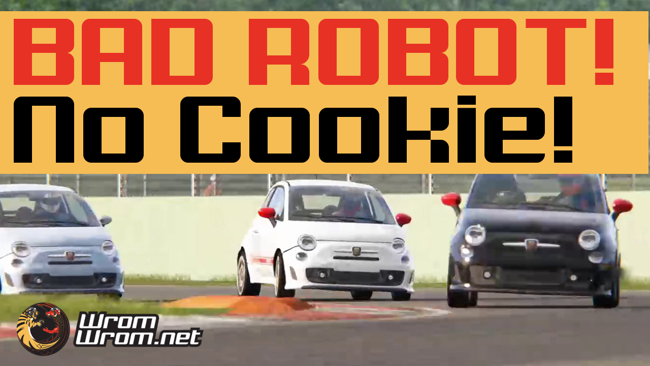 Video: “Bad Robot! No Cookie!” Serta’s Assetto Corsa Career 002. Fiat Abarth 500 @ Vallelunga