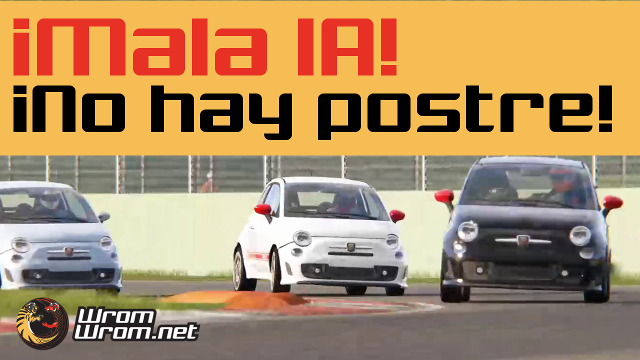 Video: “¡Mala IA! ¡No hay postre!”  Carrera profesional de Serta 002 Fiat Abarth 500 @ Vallelunga